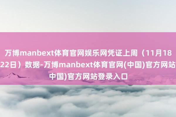 万博manbext体育官网娱乐网凭证上周（11月18日~11月22日）数据-万博manbext体育官网(中国)官方网站登录入口