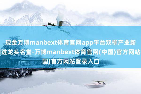现金万博manbext体育官网app平台双柳产业新城积极引进龙头名堂-万博manbext体育官网(中国)官方网站登录入口