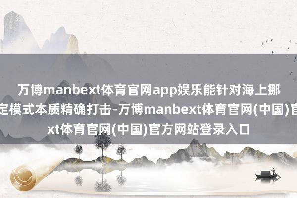 万博manbext体育官网app娱乐能针对海上挪动指标或大地固定模式本质精确打击-万博manbext体育官网(中国)官方网站登录入口
