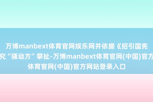 万博manbext体育官网娱乐网并依据《招引国宪章》第七章根究“骚动方”攀扯-万博manbext体育官网(中国)官方网站登录入口
