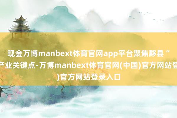 现金万博manbext体育官网app平台聚焦黟县“五黑”产业关键点-万博manbext体育官网(中国)官方网站登录入口