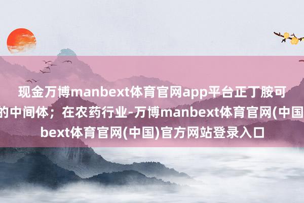 现金万博manbext体育官网app平台正丁胺可用于合成某些药物的中间体；在农药行业-万博manbext体育官网(中国)官方网站登录入口