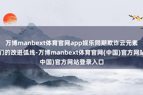 万博manbext体育官网app娱乐同期欺诈云元素来加速他们的改进弧线-万博manbext体育官网(中国)官方网站登录入口