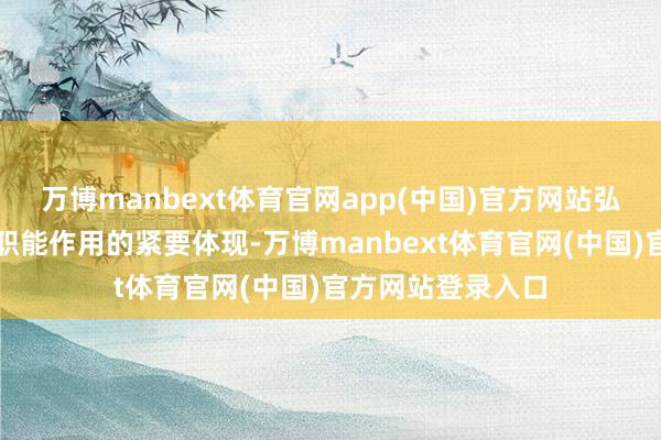 万博manbext体育官网app(中国)官方网站弘扬东谈主才培养职能作用的紧要体现-万博manbext体育官网(中国)官方网站登录入口