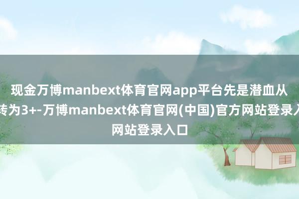 现金万博manbext体育官网app平台先是潜血从阴转为3+-万博manbext体育官网(中国)官方网站登录入口