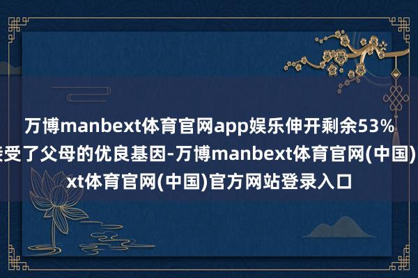 万博manbext体育官网app娱乐伸开剩余53%他们四岁的男儿接受了父母的优良基因-万博manbext体育官网(中国)官方网站登录入口