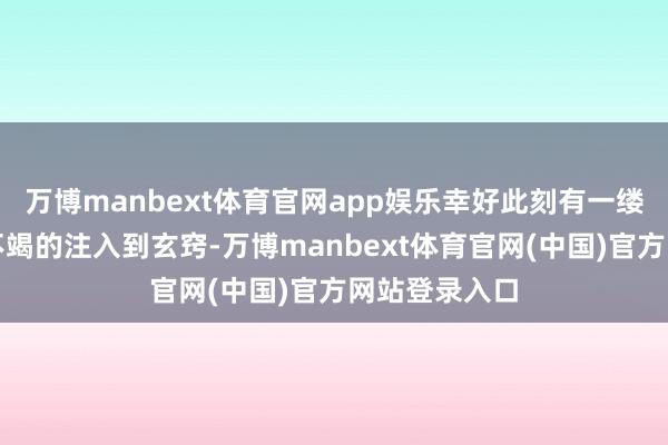万博manbext体育官网app娱乐幸好此刻有一缕缕热息滚滚不竭的注入到玄窍-万博manbext体育官网(中国)官方网站登录入口